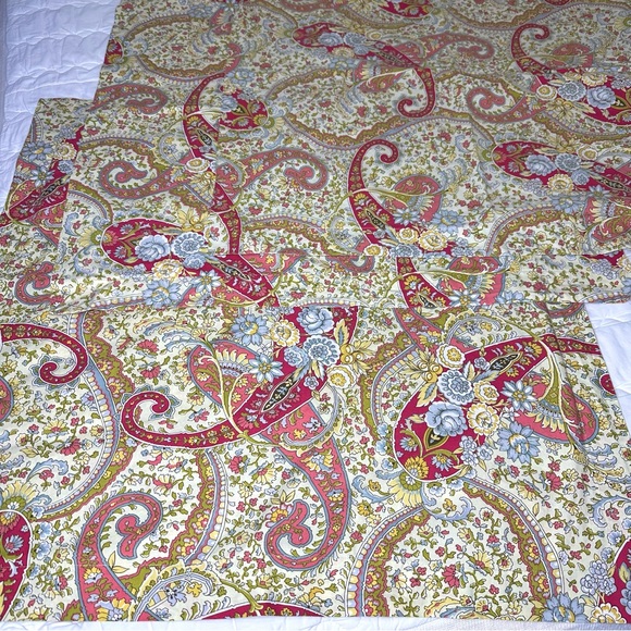 Pottery Barn Corey 3 Paisley Floral Cotton Euro Shams Retired - Picture 4 of 13